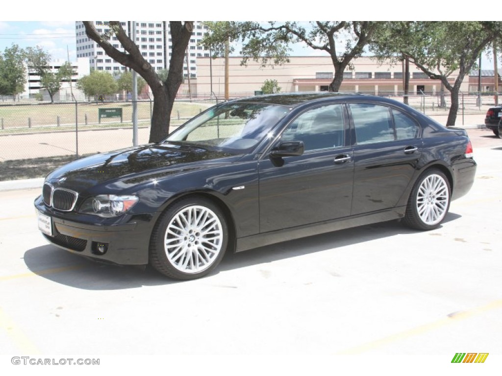 Black Sapphire Metallic 2008 BMW 7 Series 750i Sedan Exterior Photo #52993822