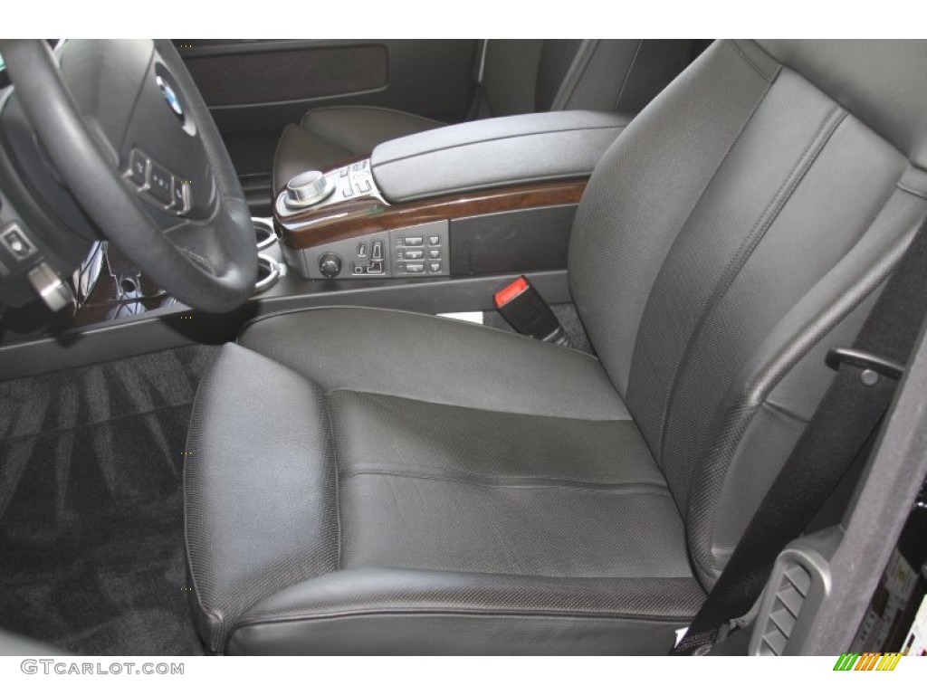 Black Interior 2008 BMW 7 Series 750i Sedan Photo #52993864