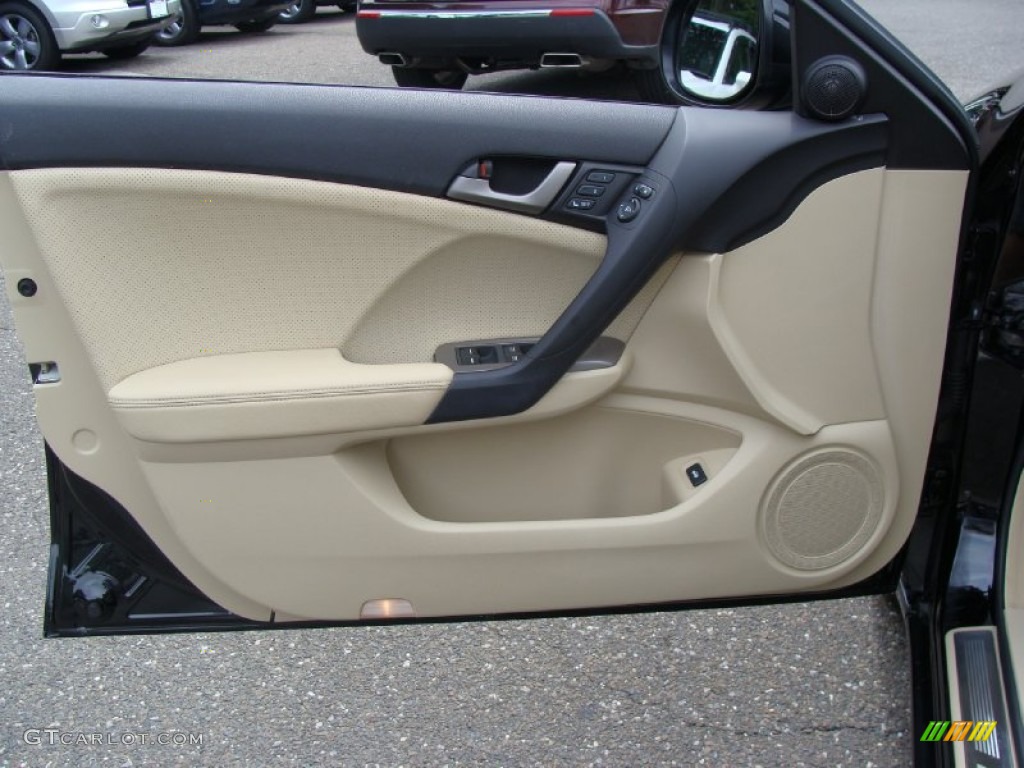 2009 TSX Sedan - Crystal Black Pearl / Parchment photo #9