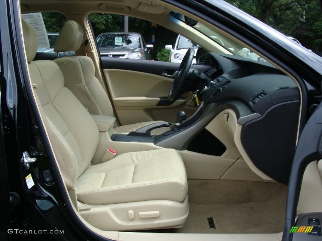 2009 TSX Sedan - Crystal Black Pearl / Parchment photo #15