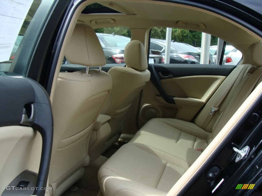 2009 TSX Sedan - Crystal Black Pearl / Parchment photo #17