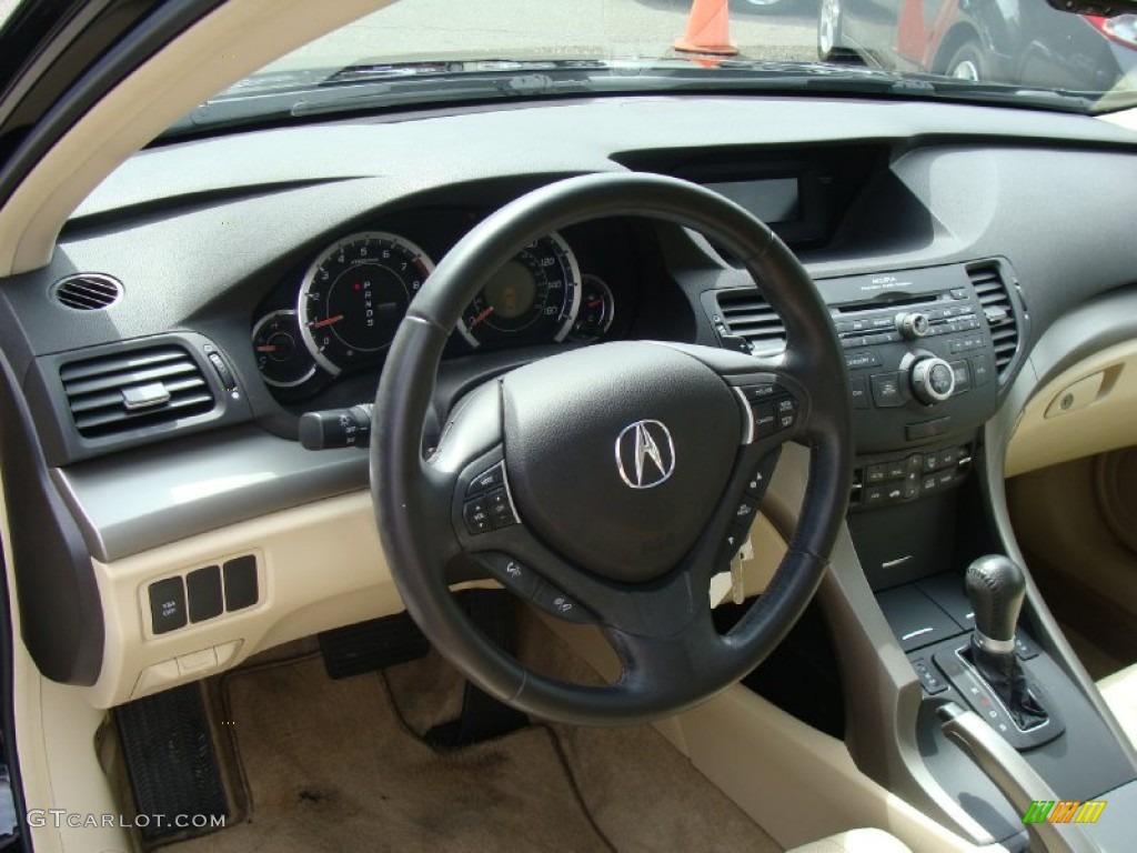 2009 TSX Sedan - Crystal Black Pearl / Parchment photo #18