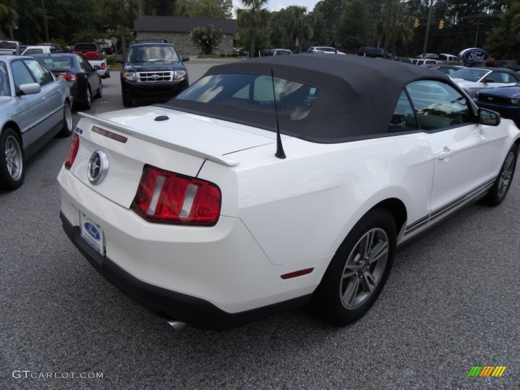 2011 Mustang V6 Convertible - Performance White / Saddle photo #11