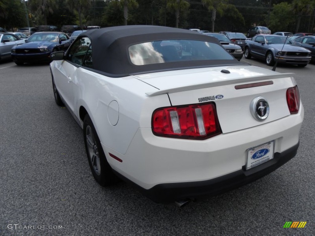 2011 Mustang V6 Convertible - Performance White / Saddle photo #13