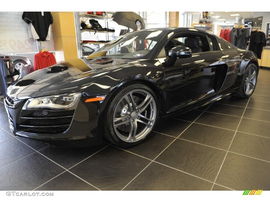 Phantom Black Pearl Effect 2012 Audi R8 5.2 FSI quattro Exterior Photo #52997530