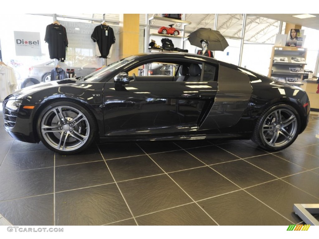 Phantom Black Pearl Effect 2012 Audi R8 5.2 FSI quattro Exterior Photo #52997548