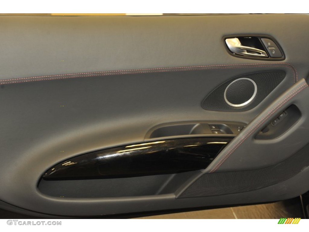 2012 Audi R8 5.2 FSI quattro Black Door Panel Photo #52997632