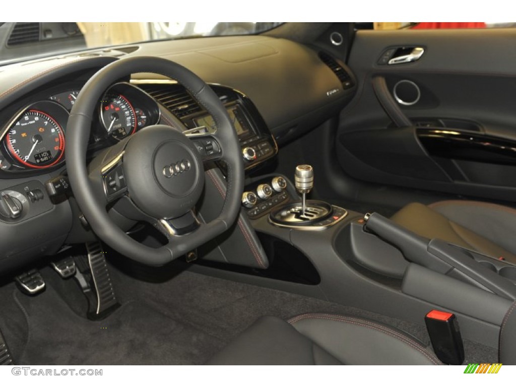 Black Interior 2012 Audi R8 5.2 FSI quattro Photo #52997671