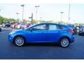 2012 Blue Candy Metallic Ford Focus SEL 5-Door  photo #5