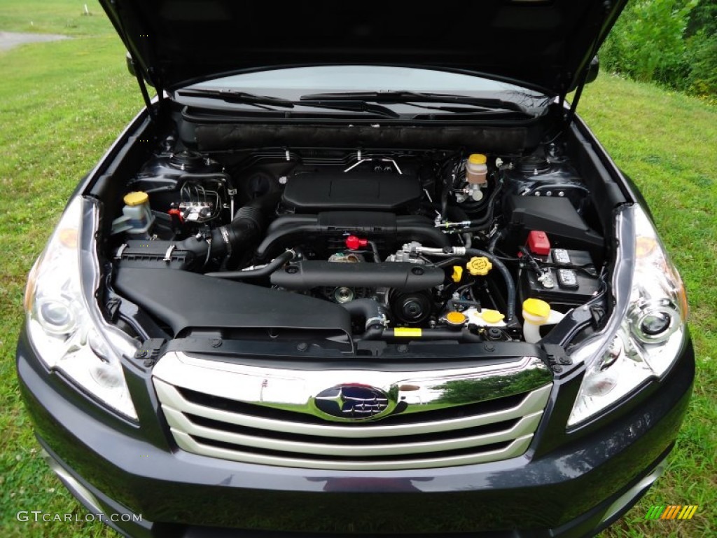 2011 Outback 2.5i Premium Wagon - Graphite Gray Metallic / Off Black photo #9