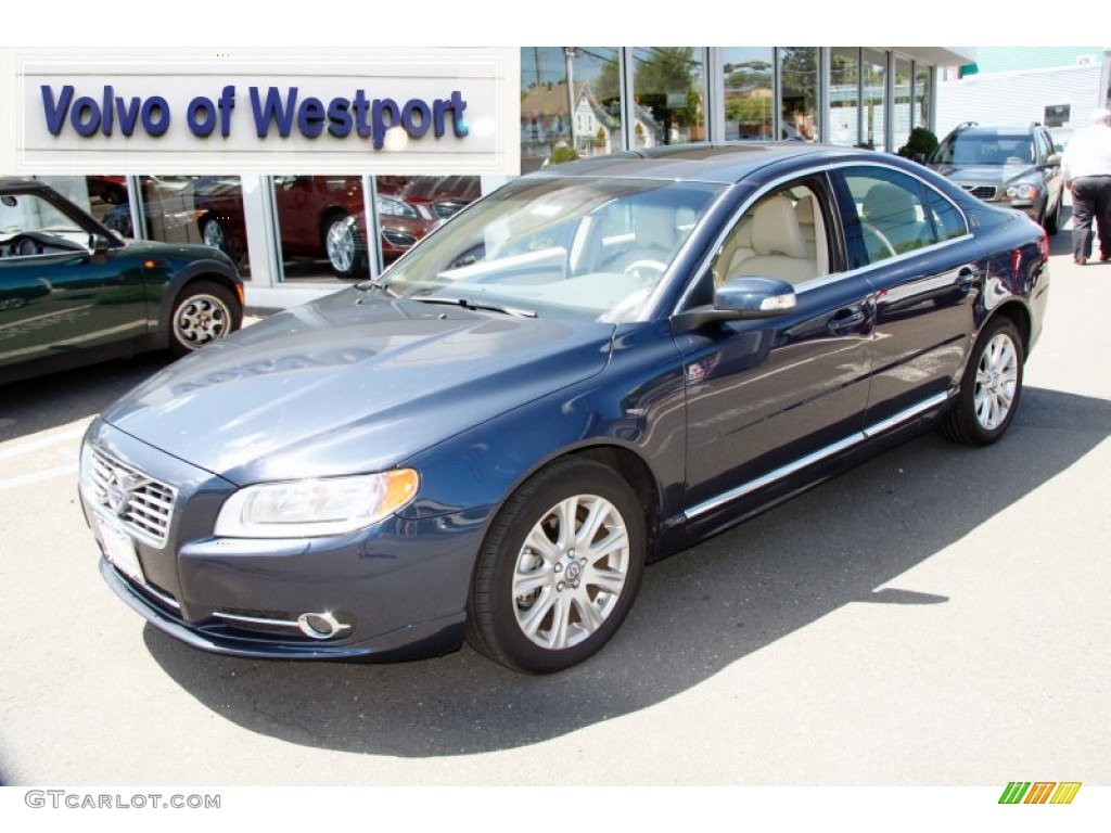 2011 S80 3.2 - Caspian Blue Metallic / Sandstone Beige photo #1