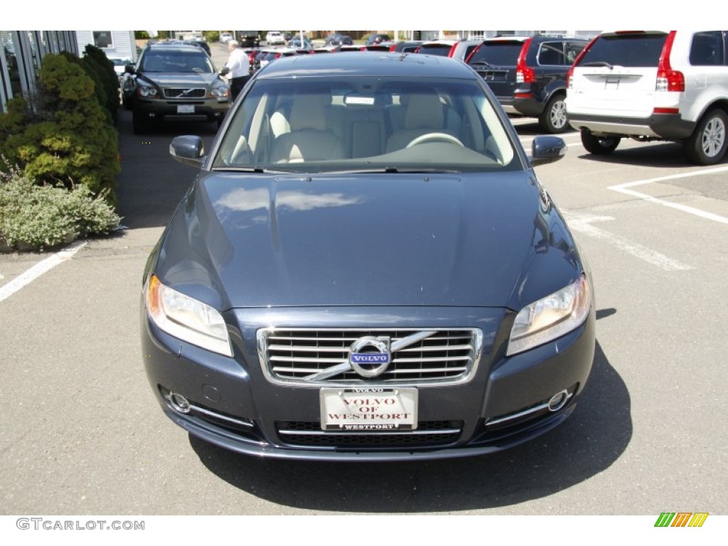 2011 S80 3.2 - Caspian Blue Metallic / Sandstone Beige photo #2