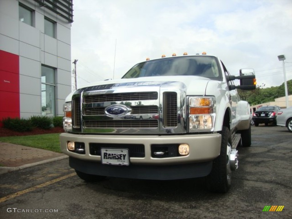 2010 F350 Super Duty King Ranch Crew Cab 4x4 Dually - Oxford White / Chaparral Leather photo #1