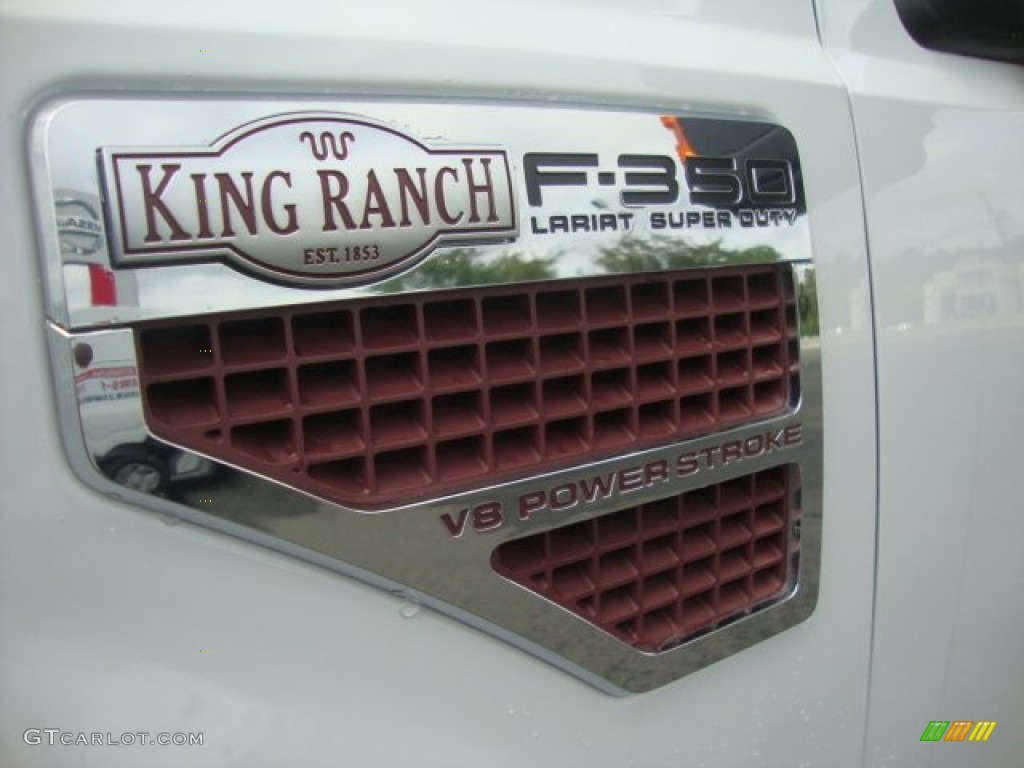 2010 F350 Super Duty King Ranch Crew Cab 4x4 Dually - Oxford White / Chaparral Leather photo #4