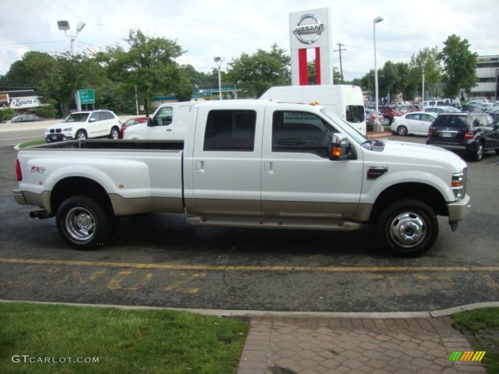 2010 F350 Super Duty King Ranch Crew Cab 4x4 Dually - Oxford White / Chaparral Leather photo #12