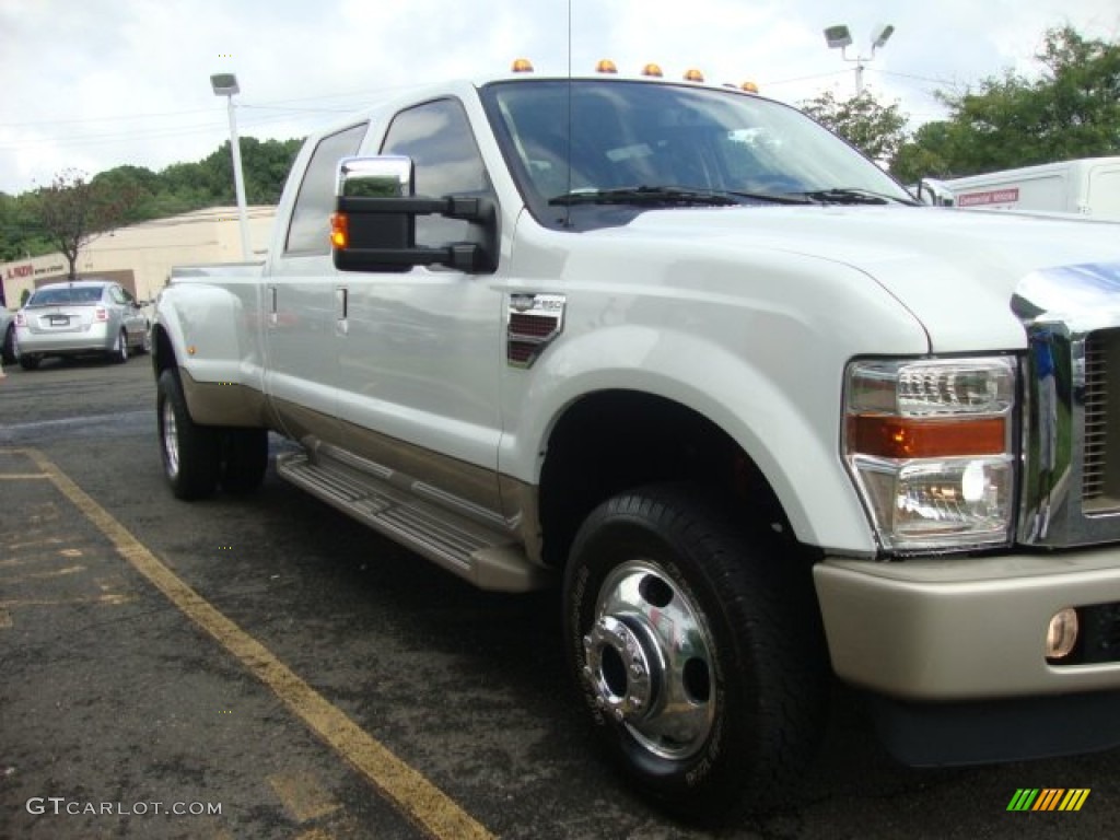2010 F350 Super Duty King Ranch Crew Cab 4x4 Dually - Oxford White / Chaparral Leather photo #13