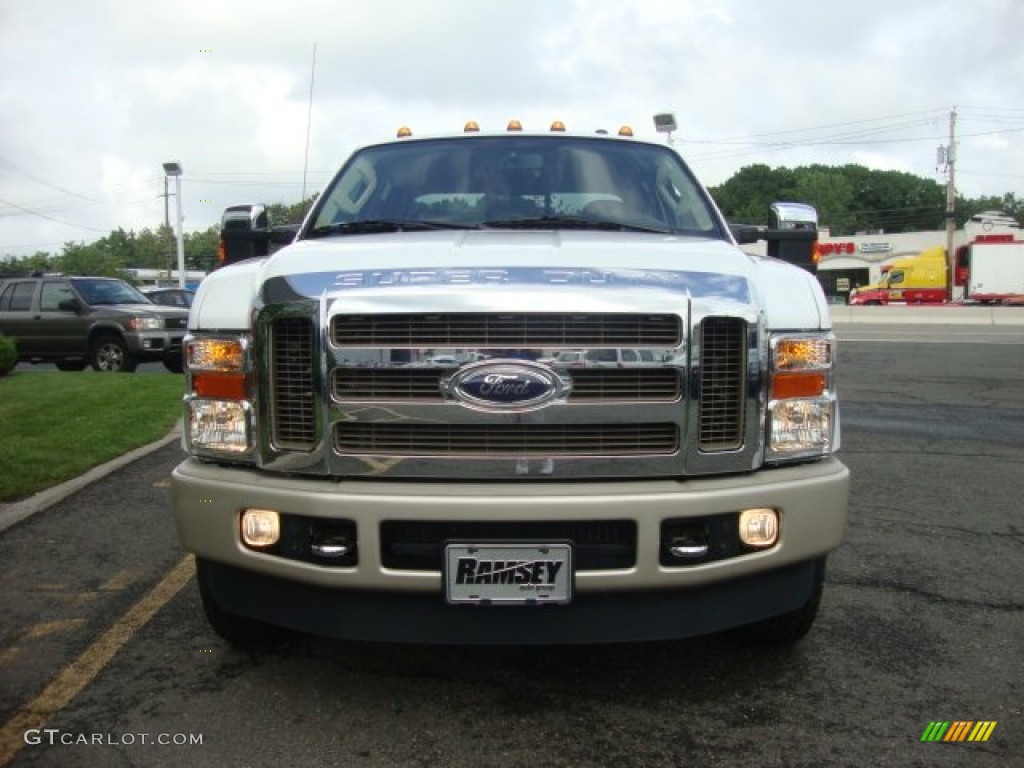 2010 F350 Super Duty King Ranch Crew Cab 4x4 Dually - Oxford White / Chaparral Leather photo #15