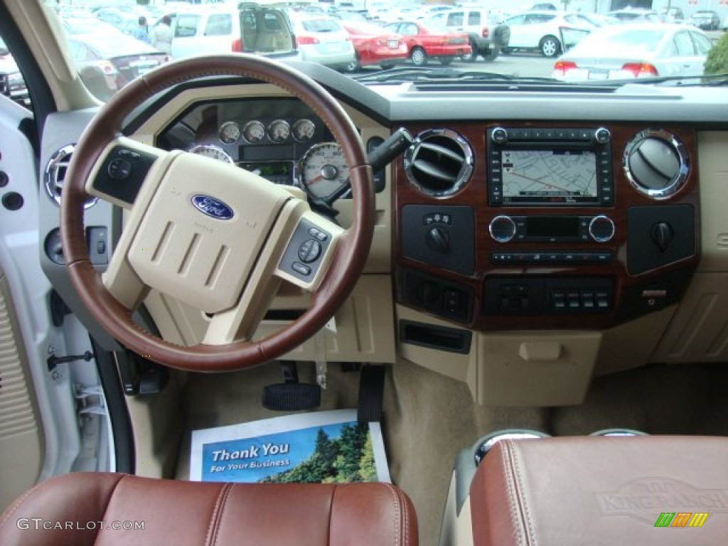 2010 F350 Super Duty King Ranch Crew Cab 4x4 Dually - Oxford White / Chaparral Leather photo #21
