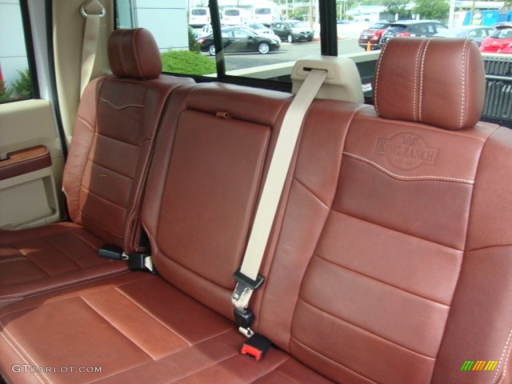 Chaparral Leather Interior 2010 Ford F350 Super Duty King Ranch Crew Cab 4x4 Dually Photo #53002420