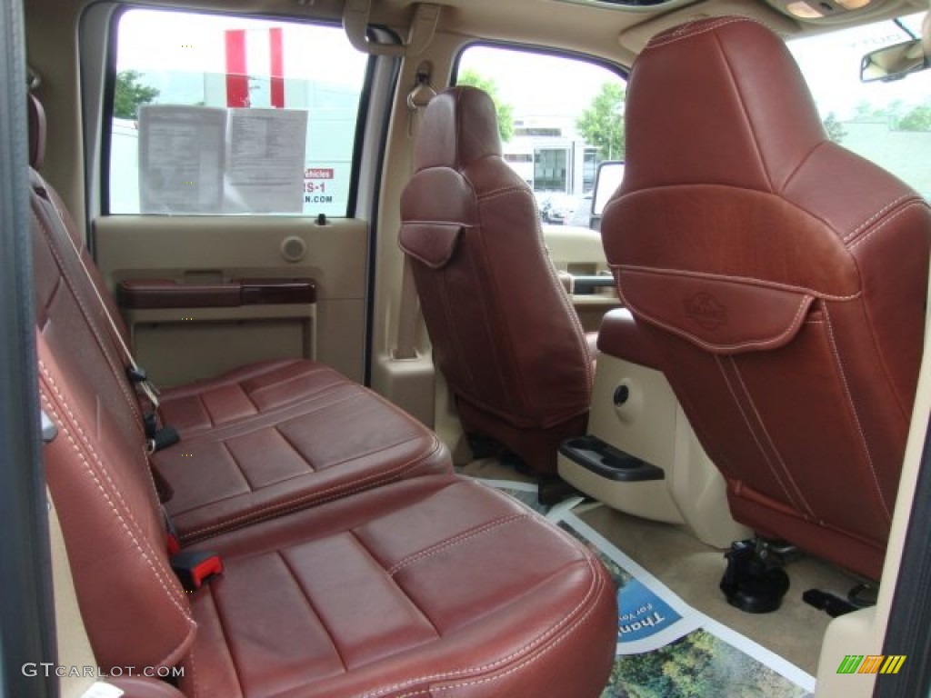 Chaparral Leather Interior 2010 Ford F350 Super Duty King Ranch Crew Cab 4x4 Dually Photo #53002432