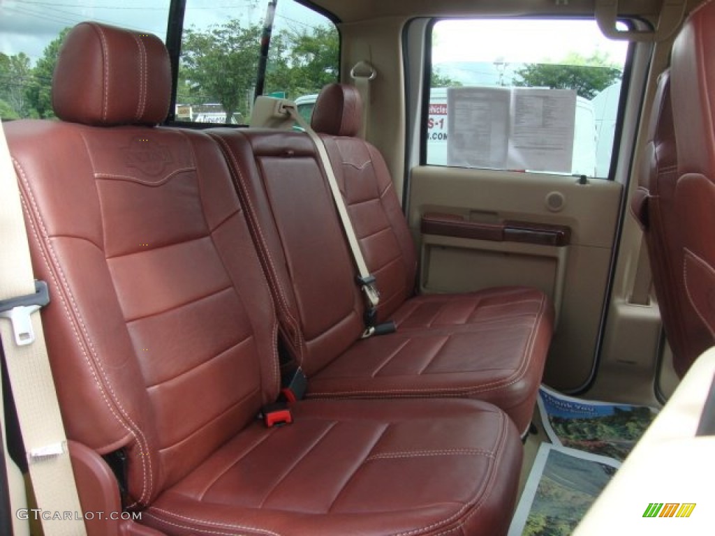 2010 F350 Super Duty King Ranch Crew Cab 4x4 Dually - Oxford White / Chaparral Leather photo #36