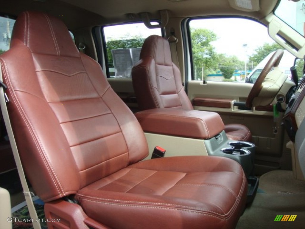 Chaparral Leather Interior 2010 Ford F350 Super Duty King Ranch Crew Cab 4x4 Dually Photo #53002450