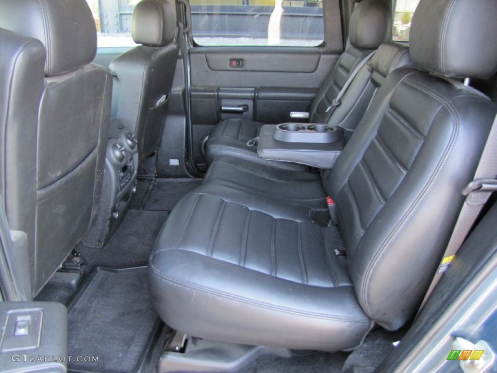 Ebony Black Interior 2005 Hummer H2 SUV Photo #53003860