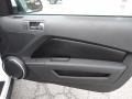 Charcoal Black/Carbon Black 2012 Ford Mustang C/S California Special Coupe Door Panel