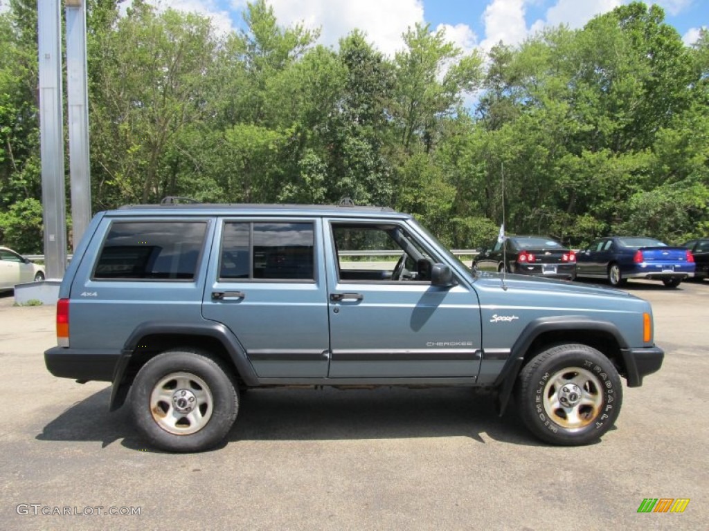 1998 Cherokee Sport 4x4 - Gunmetal Pearl / Mist Gray photo #4