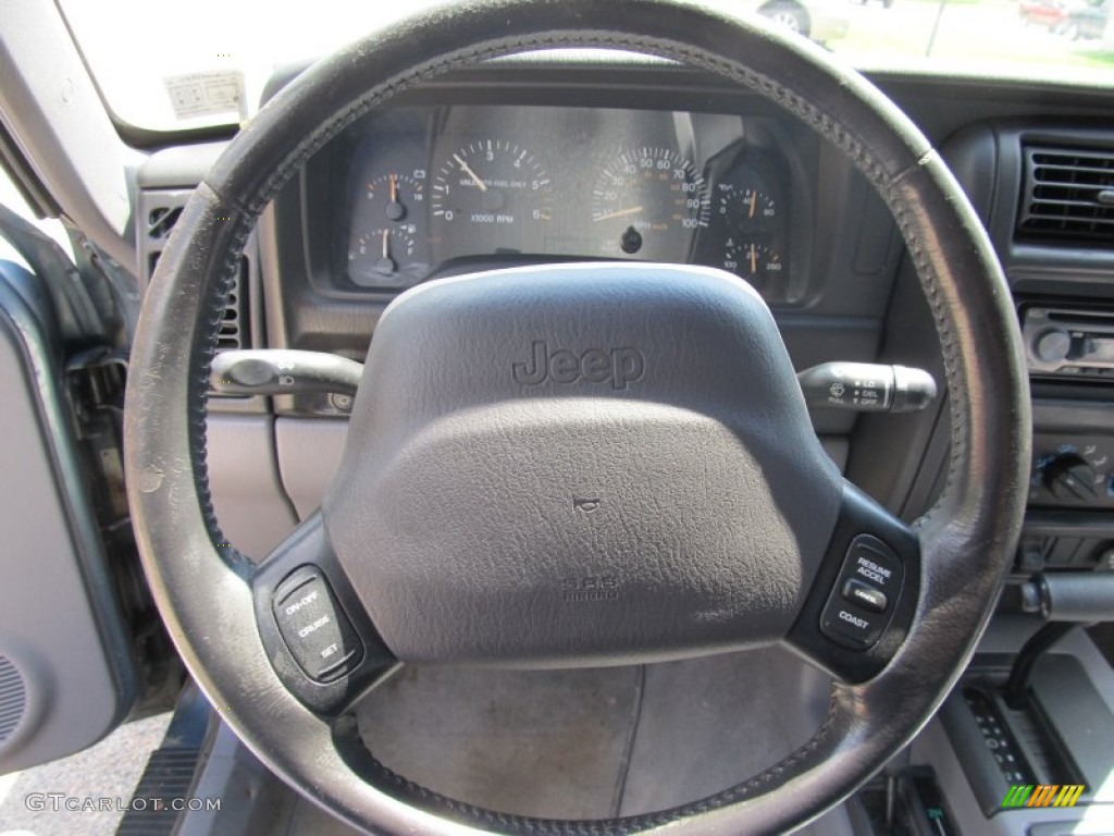 1998 Cherokee Sport 4x4 - Gunmetal Pearl / Mist Gray photo #9