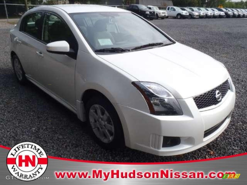 2012 Sentra 2.0 SR - Aspen White / Charcoal photo #1