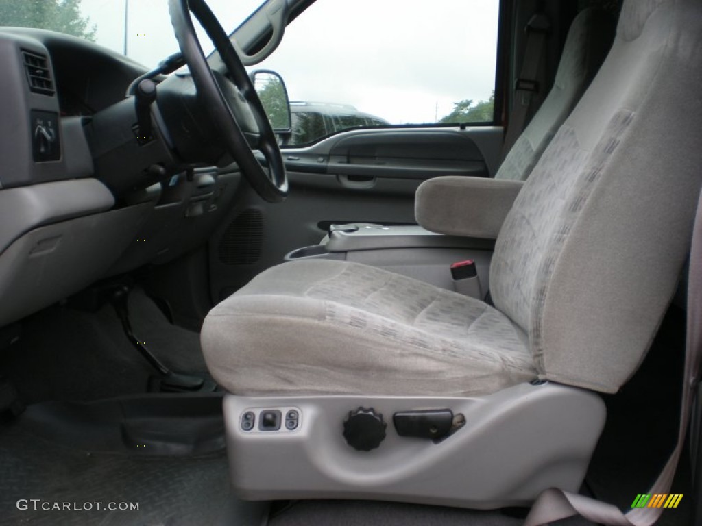 Medium Graphite Interior 2000 Ford F250 Super Duty XLT Crew Cab 4x4 Photo #53008661