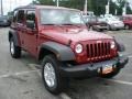 2011 Deep Cherry Red Jeep Wrangler Unlimited Sport 4x4  photo #3