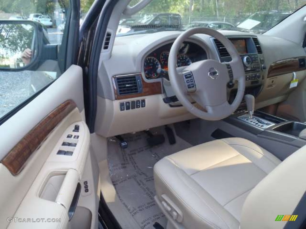 Almond Interior 2011 Nissan Armada Platinum 4WD Photo #53009522