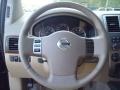 2011 Nissan Armada Almond Interior Steering Wheel Photo