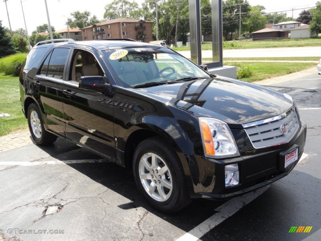 2009 SRX 4 V6 AWD - Black Raven / Cocoa/Cashmere photo #3