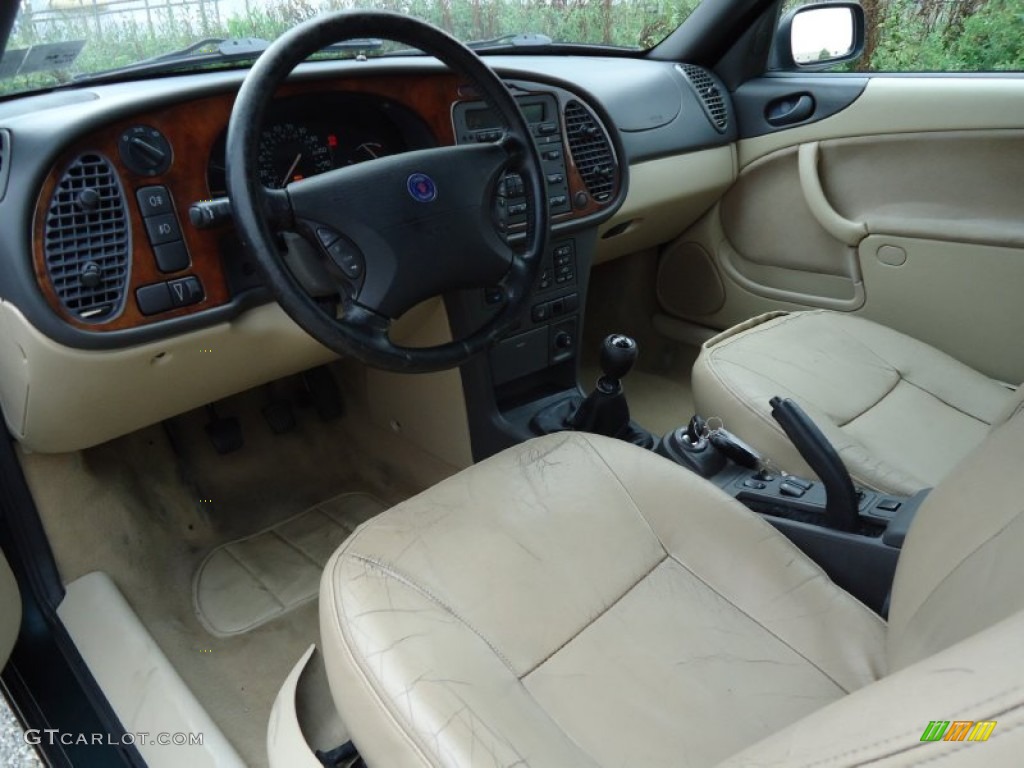 Warm Beige Interior 1999 Saab 9-3 SE Convertible Photo #53010155