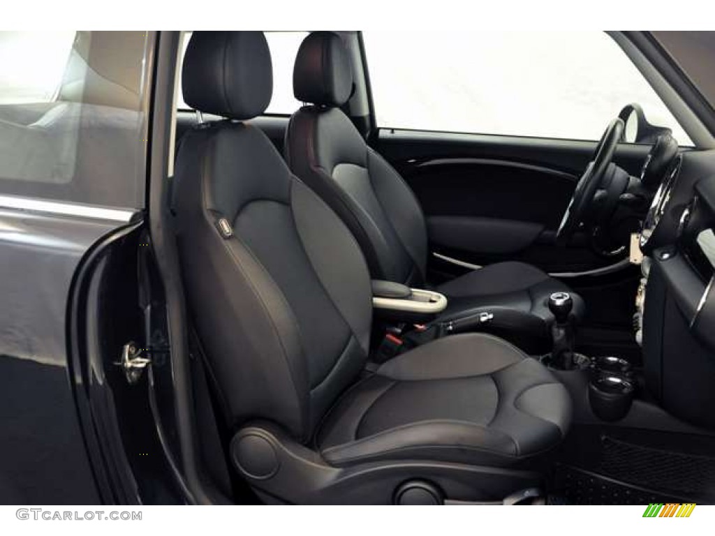 Black/Grey Interior 2009 Mini Cooper S Hardtop Photo #53011082