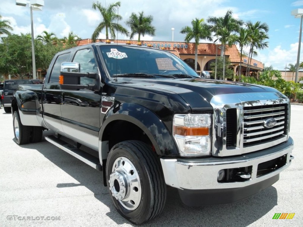 Black 2010 Ford F450 Super Duty Lariat Crew Cab 4x4 Dually Exterior Photo #53011487