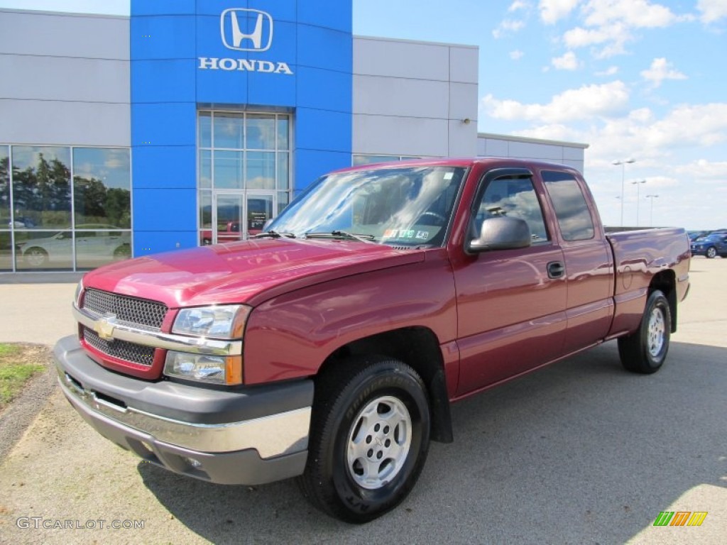 2004 Silverado 1500 LT Extended Cab 4x4 - Sport Red Metallic / Dark Charcoal photo #1