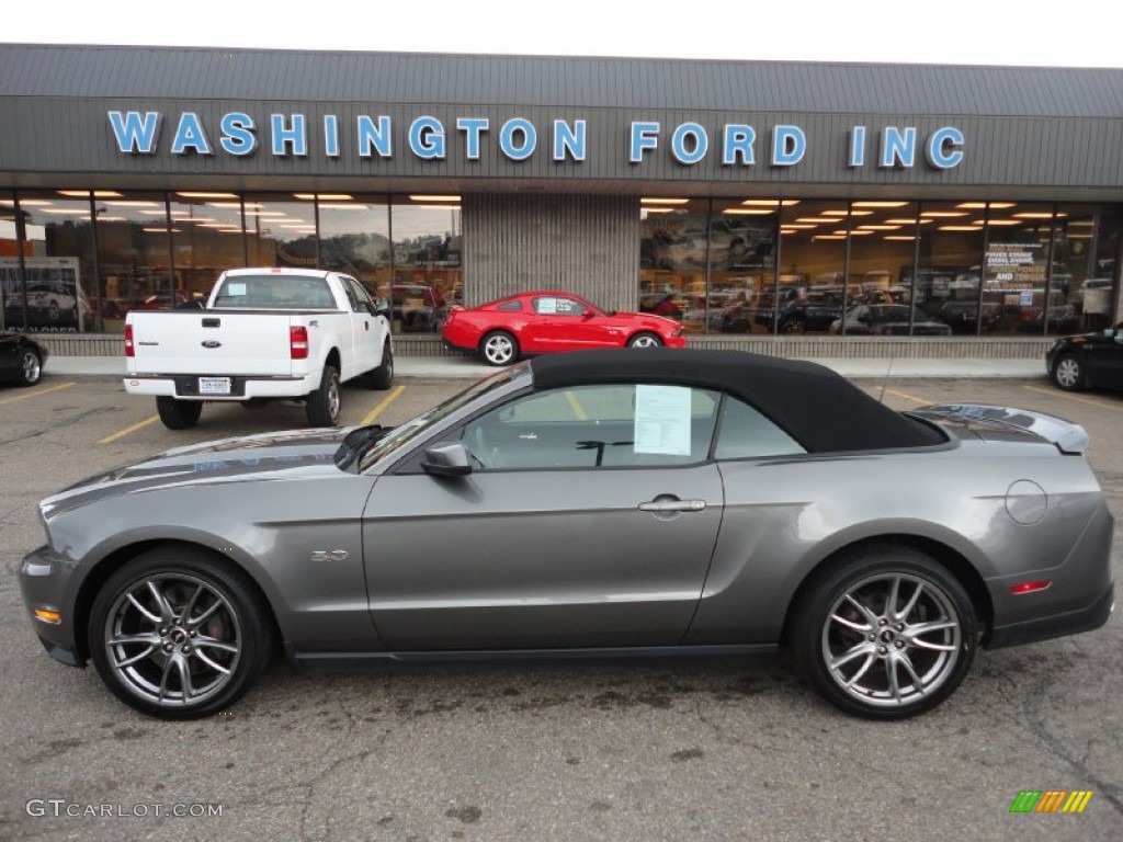 2011 Mustang GT Premium Convertible - Sterling Gray Metallic / Charcoal Black/Cashmere photo #1