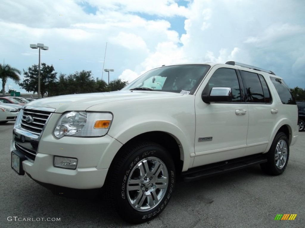 White Sand Tri-Coat 2007 Ford Explorer Limited Exterior Photo #53012165