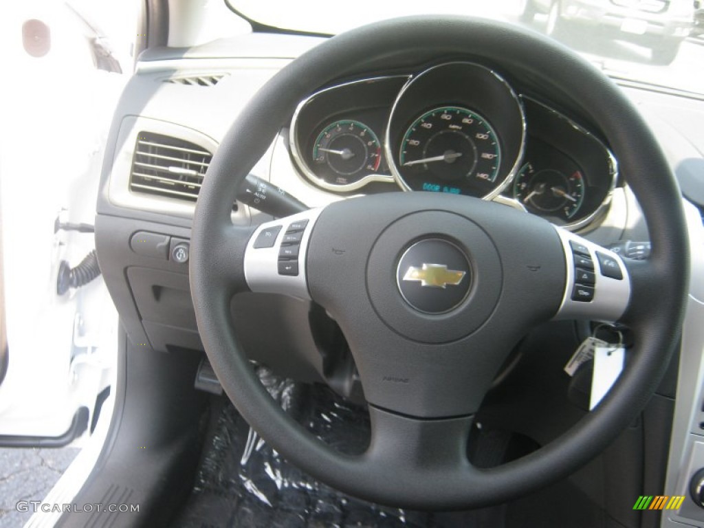 2012 Chevrolet Malibu LT Ebony Steering Wheel Photo #53012240