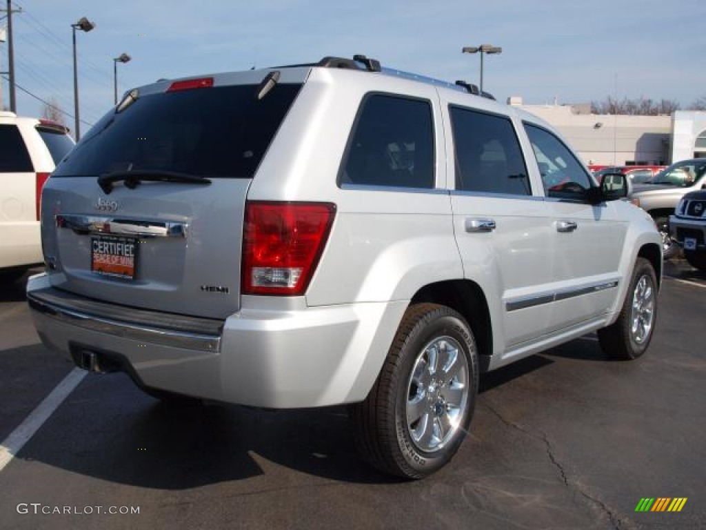 2008 Grand Cherokee Overland 4x4 - Bright Silver Metallic / Saddle Brown/Dark Slate Gray photo #3