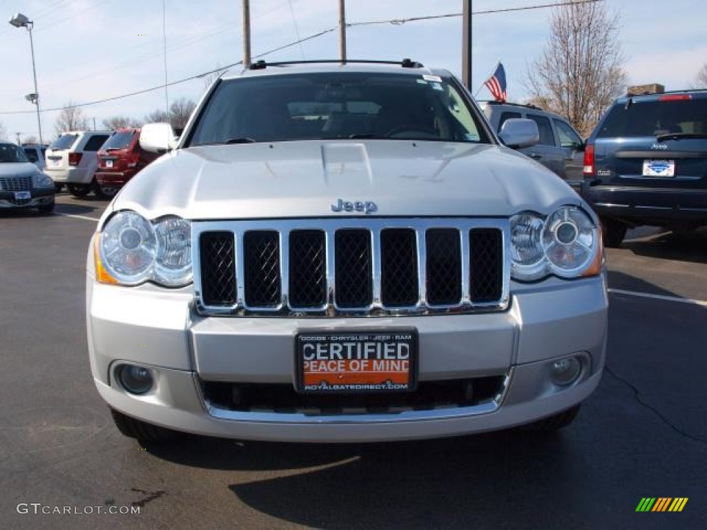 2008 Grand Cherokee Overland 4x4 - Bright Silver Metallic / Saddle Brown/Dark Slate Gray photo #8