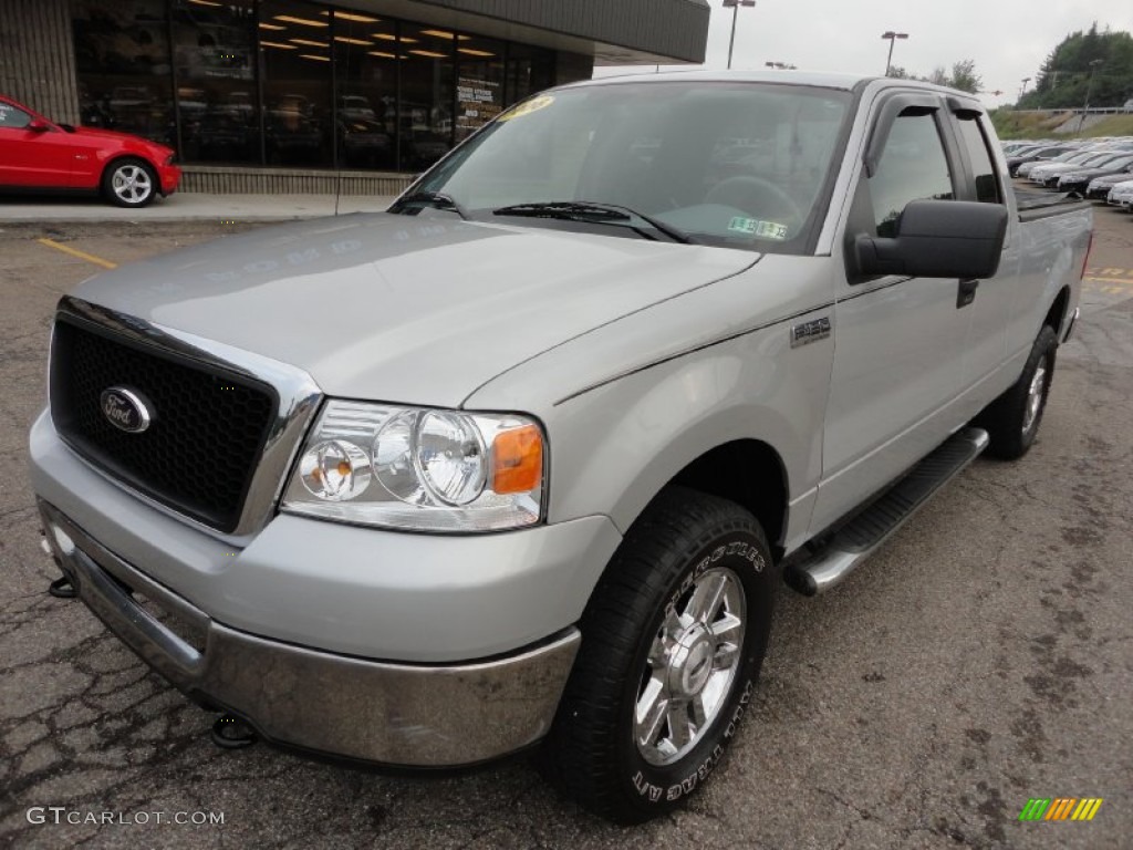 2006 F150 XLT SuperCab 4x4 - Silver Metallic / Medium/Dark Flint photo #8