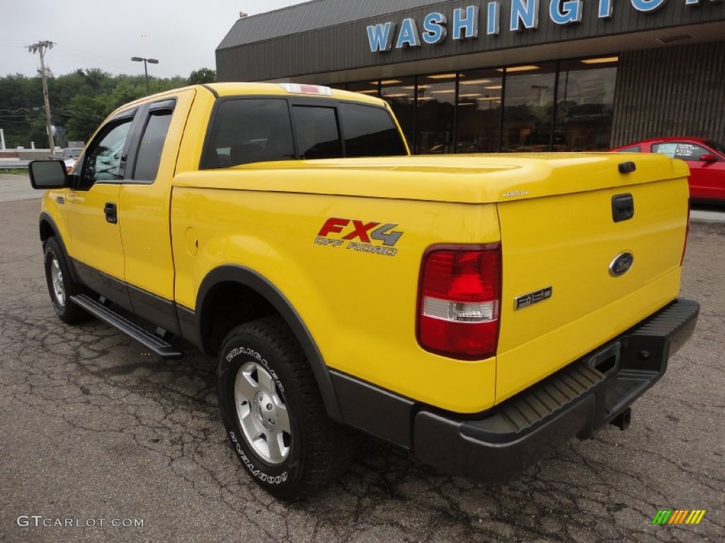 2004 F150 FX4 SuperCab 4x4 - Blazing Yellow / Black photo #2