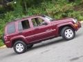 2002 Dark Garnet Red Pearlcoat Jeep Liberty Limited 4x4  photo #23