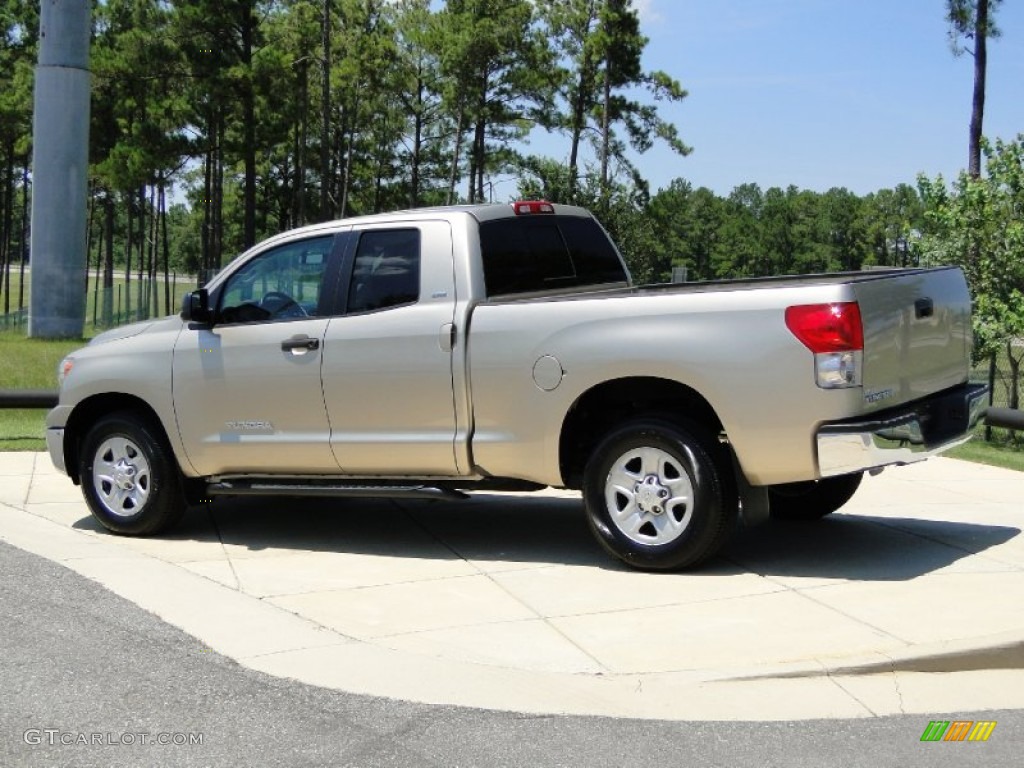 2008 Tundra Double Cab - Desert Sand Mica / Black photo #7