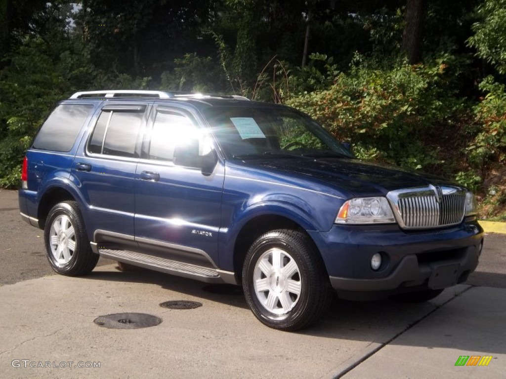 2005 Aviator Luxury AWD - Dark Blue Pearl Metallic / Dove Grey photo #4